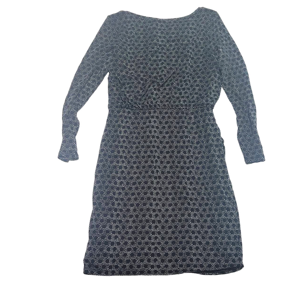 Ann Taylor LOFT black long sleeve shift dress women's XS - Picture 3 of 7